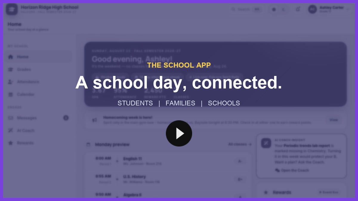 The School App — watch the two-minute tour